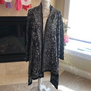 Black and silver sparkle cardigan